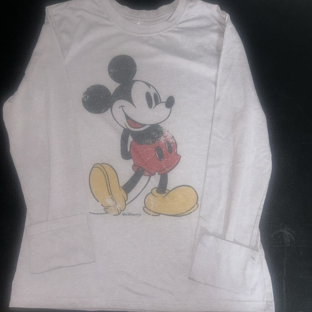 Walt Disney world Disneyland Mickey Mouse Women’s shirt L/S vintage T-Shirt